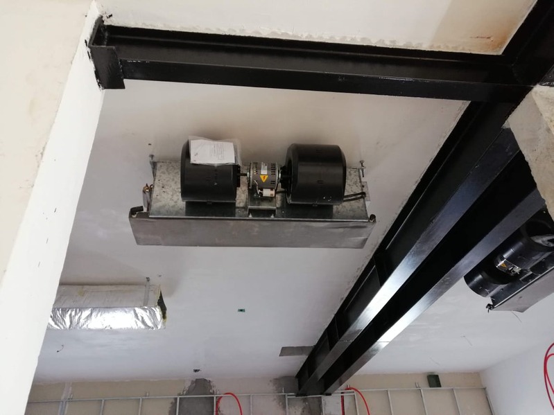 Instalaciones eléctricas en una estructura de edificación